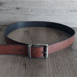 Relic Bonded Leather Reversible Belt - Black & Brown - 42